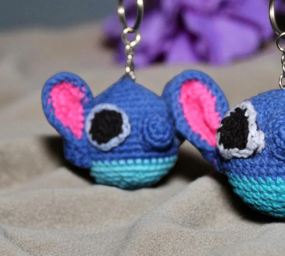 Breloczek Stitch – ręcznie robiony na szydełku, uroczy prezent dla fanów Disneya