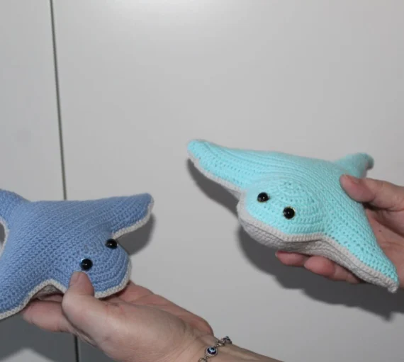 Crochet Stingray – handmade, soft and full of sea charm!