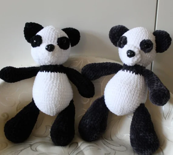 Panda na szydełku